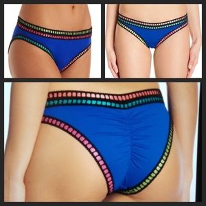 NWT La Blanca Running Stitch Cheeky Bikini Bottom